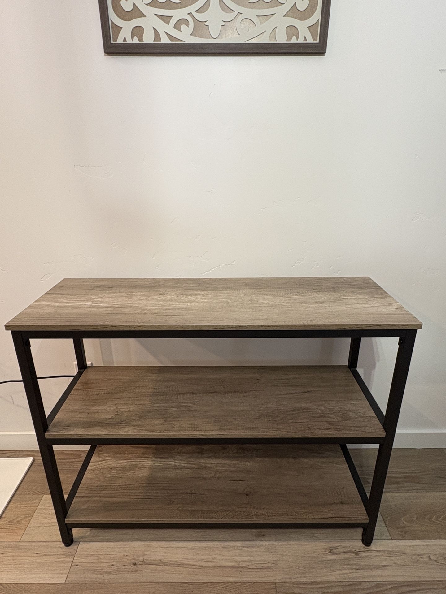 Open Shelf Console Table
