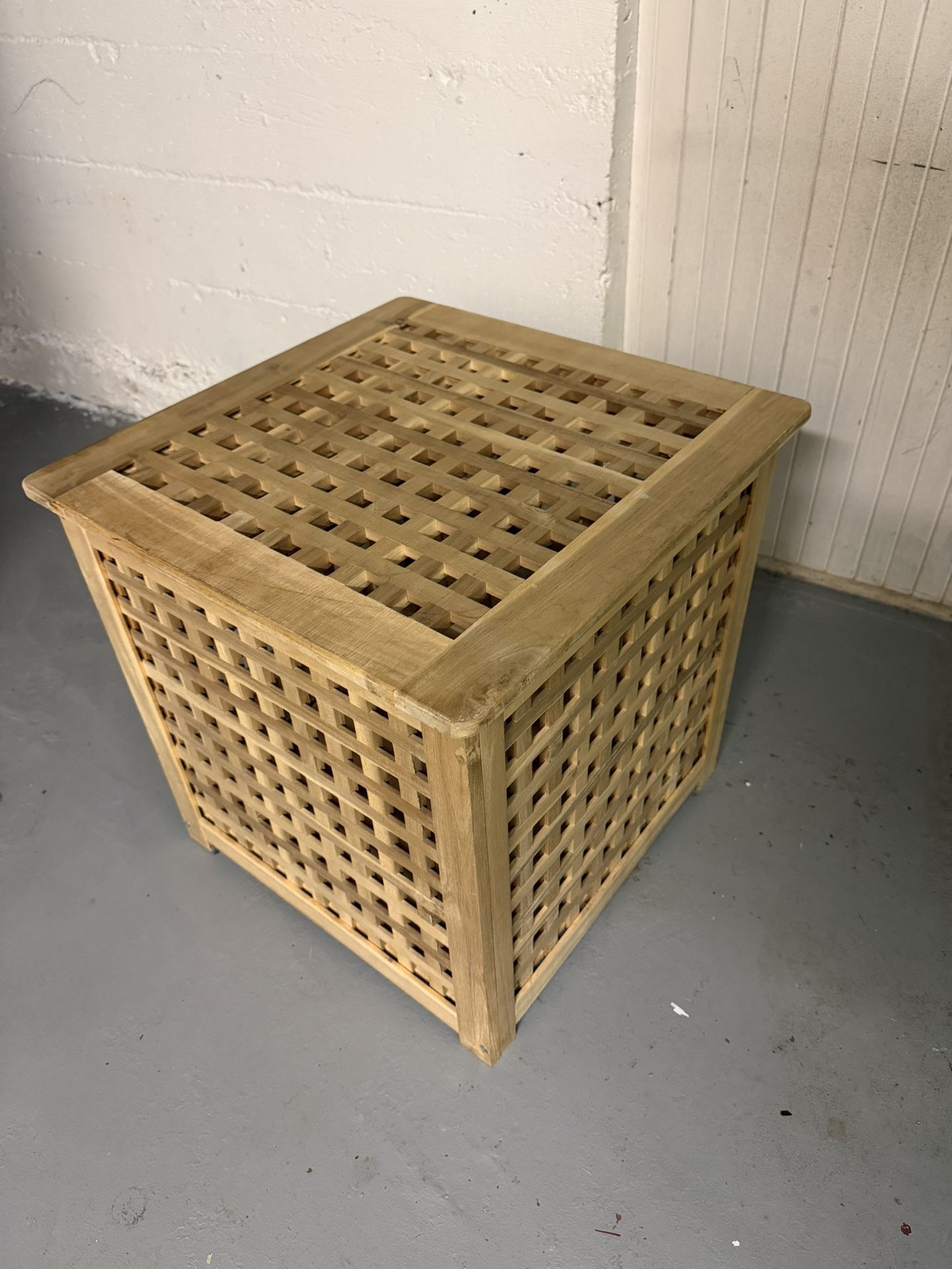 IKEA Hol Acacia Side Table