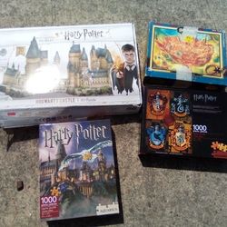 Lot Of Harry Potter Jigsaw Puzzles 