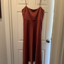 BHLDN bridesmaid dress in the color rust SIZE 14