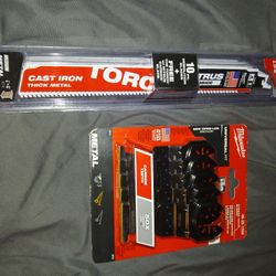 New Milwaukee Blades And Saw Blades (Unopened)