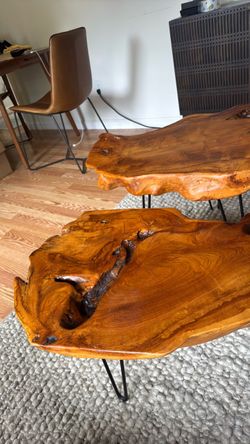 Coffee tables.   Split level