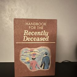Beetlejuice Handlbook for the Recently deceased popcorn box