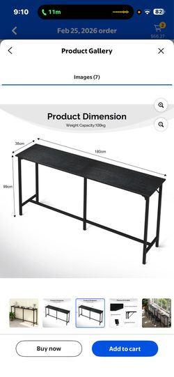 Bar table black
