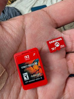 Switch 2 256gb SD card and street fighter for switch 2
