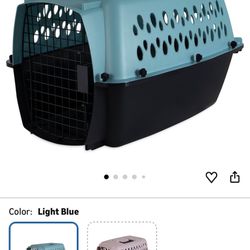 Petmate Fashion Vari Dog Kennel - Portable Crate for Pets 10-20 Ibs - Airline-Friendly Pet Carrier - Durable Plastic Shell - For Home and Travel - Mad