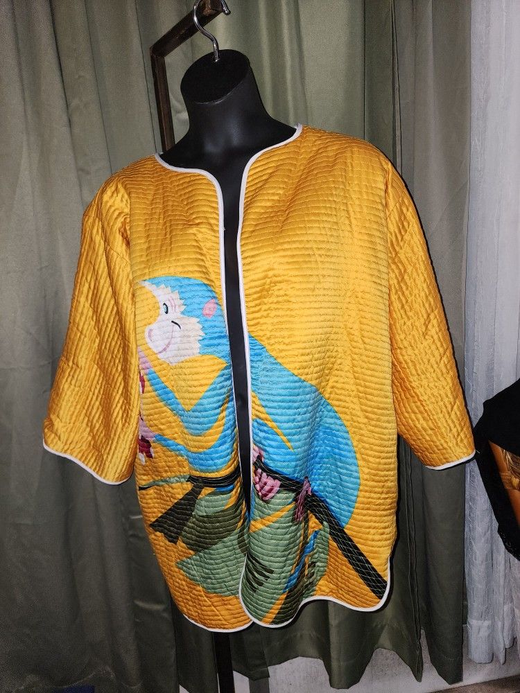 Vintage/Pre-owned M. Vollbracht Satin Jacket Size L $50