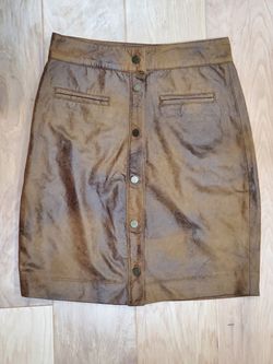 Context lord & Taylor suede leather skirt