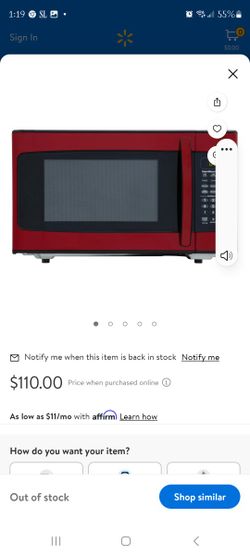 1500 Wt Microwave Red