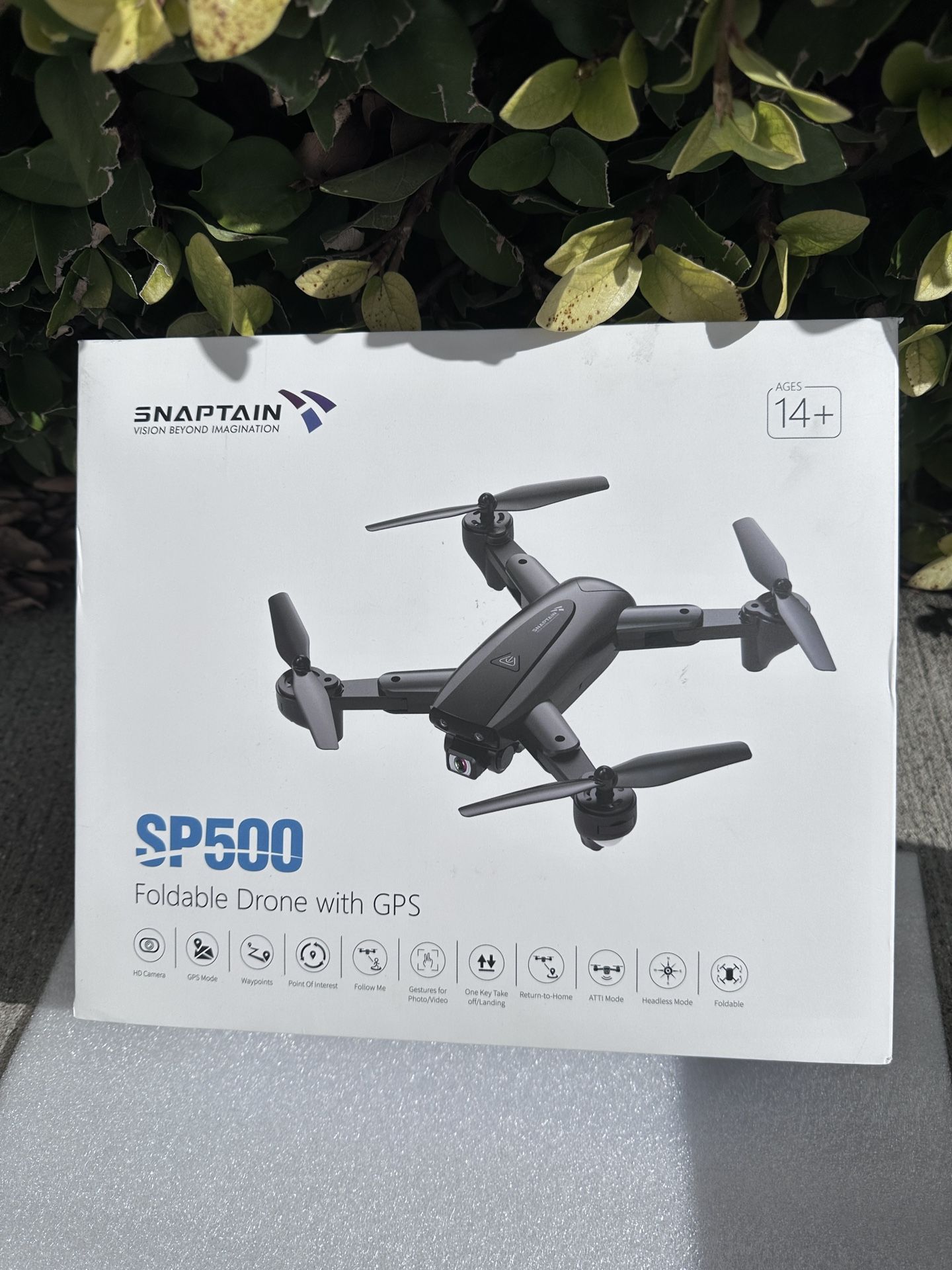SNAPTAIN SP500 GPS FPV Drone with 2K Camera Live Video for Beginners, Foldable RC Quadcopter with GPS Return Home, Follow Me, Gesture Control, Auto Ho