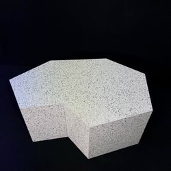 Asymmetric Quartz Custom Coffee Table 
