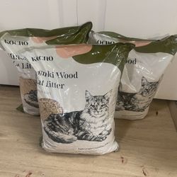 Hinoki Wood Cat Litter 3 Bags