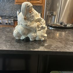 Santa clause cookie jar