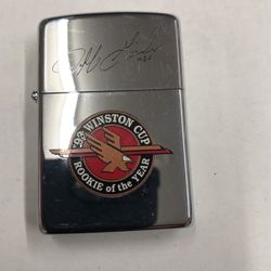Dale Earnhardt autographed Winston cup zippo never let