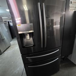 Samsung 4 Door Black Stainless Refrigerator 