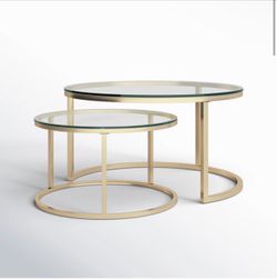 Two center tables with a side table