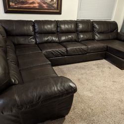 Leather Sectional Couch