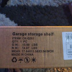 Heavy duty folding garage steel shelf