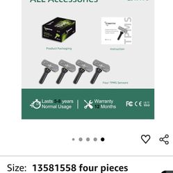 Gm Tpms Sensors Set Of 4