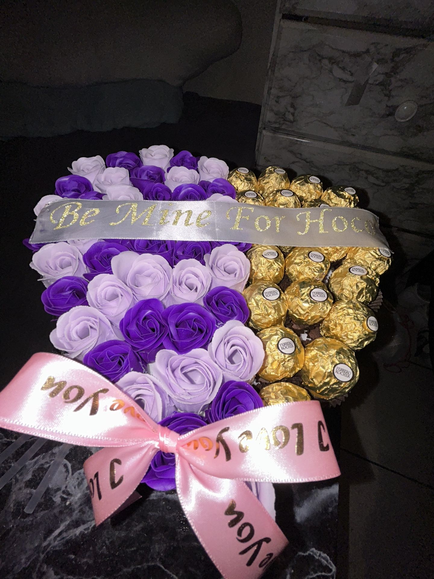 Heart Shape Boxes And Boquet