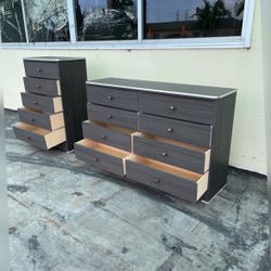 Dresser set / Eight and five drawers dresser