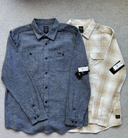 RVCA Flannel Shirts Size XL Brand New With Tags Attached
