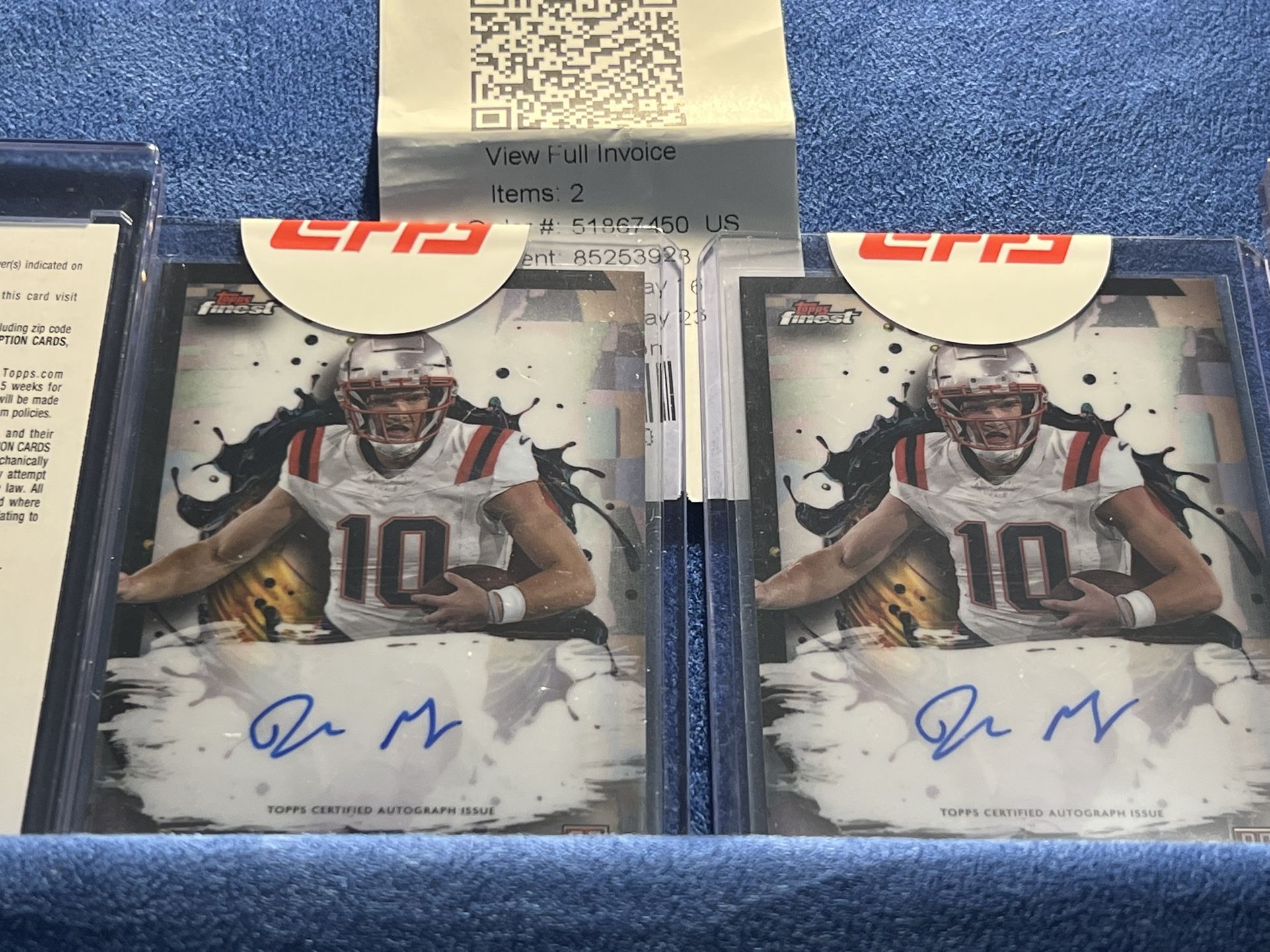 Drake Maye Rookie Autos Set Of “2”