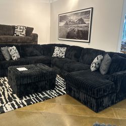 Brand New Super Plush Comfy Midnight Madness Sectional 