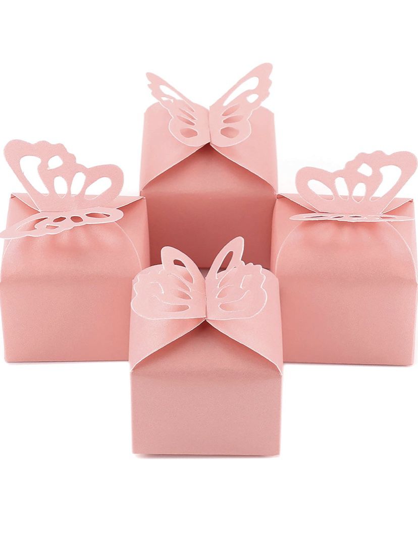 Candy Party Favor Boxes Butterfly Theme 