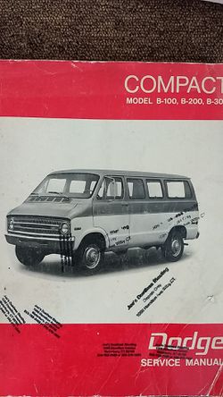 Dodge van service manual B100 - B300