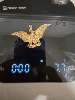 14k eagle pendant  7.7grams