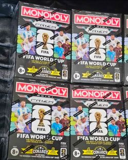 2026 Panini Prizm Monopoly FIFA World Cup Blaster Box! 4 Box Lot! New Sealed!