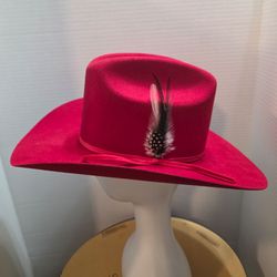 Vintage Bailey X Double X Fur Blend Red Cowboy Hat – Size 6¾