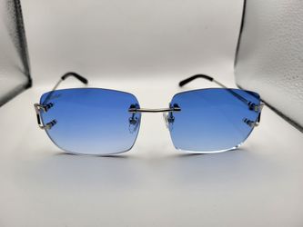 Cartier Rimless Glasses(Blue)