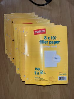 Staples College Rule Paper - New