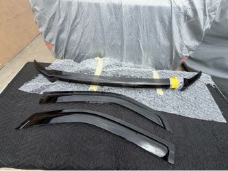 Frontier Driver and Passenger Rain Guards Plus Hood Wind Deflector