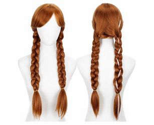 Frozen Anna wig new Halloween costume adults and kids