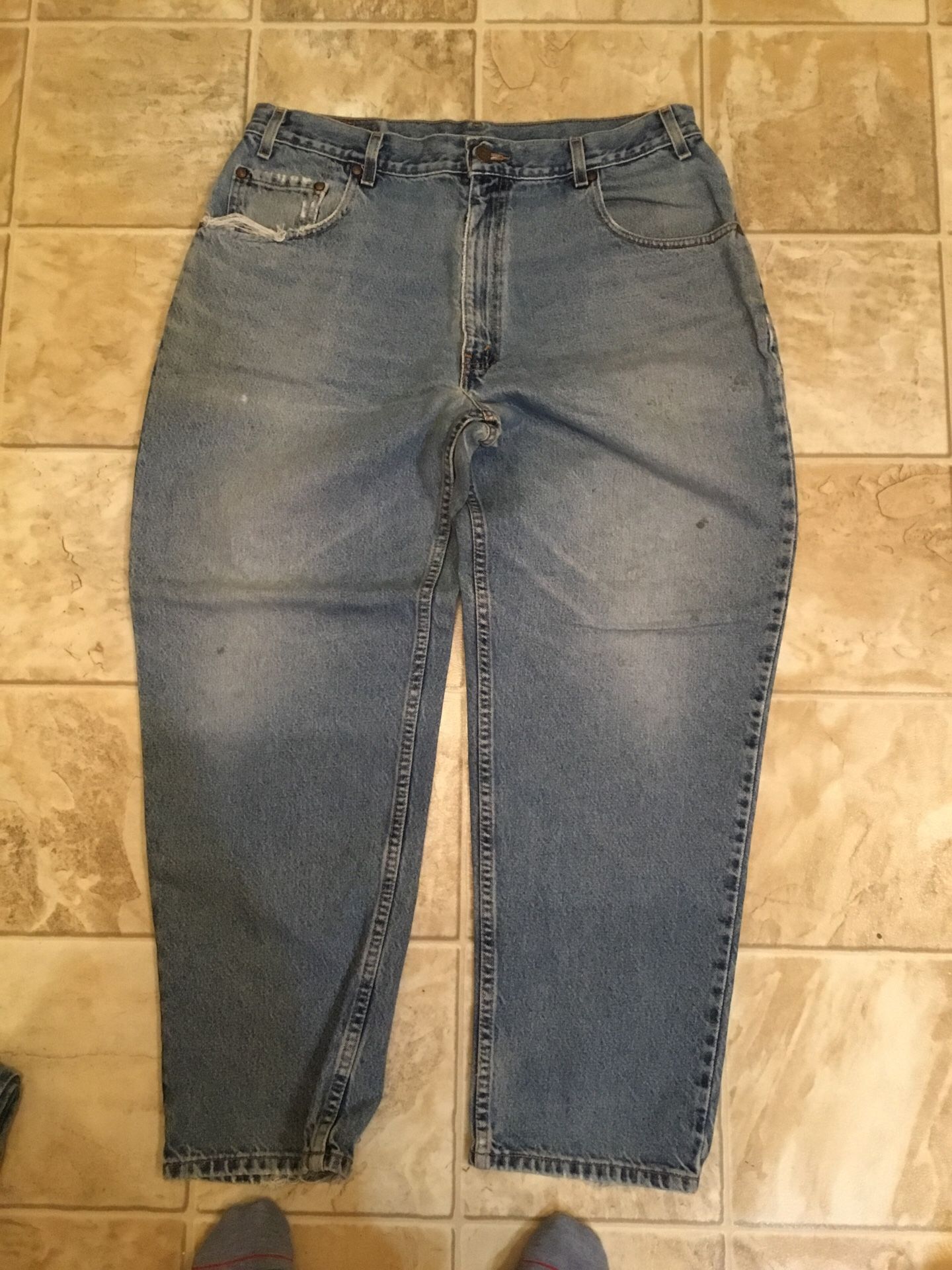 2 pair of Levi 545s Loose Fit Jeans size W38/L30. Price is per pair.