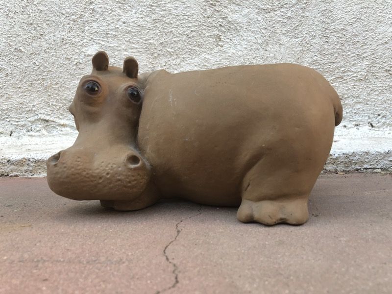 Rare Mid Century/Vintage MCM Anthony Freeman Mcfarlin Hippo Pottery Planter Vase