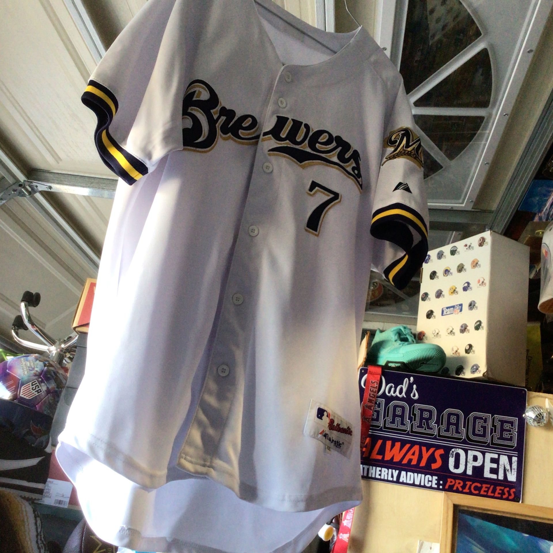 Brewers Baseball Jersey Size Men’s 48 Or XL