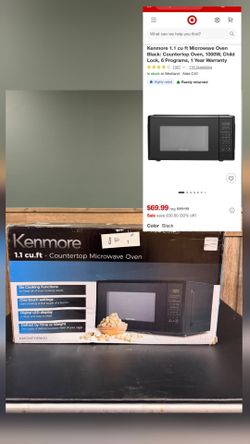 Kenmore 1.1 cu ft Microwave