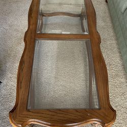 Coffee Table- Glass & Wood