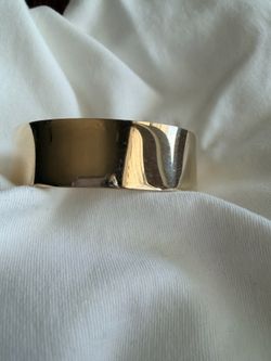 Gold toned cuff bracelet