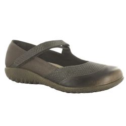 NAOT Brown Croc Leather Luga Mary Jane Slip On Flats