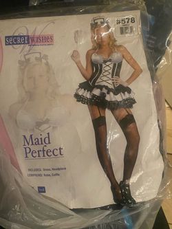 Secret Wishes Maid Perfect Costume Small