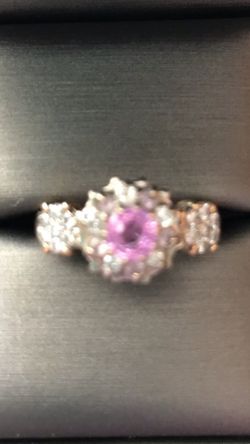Ring/pink Sapphire 