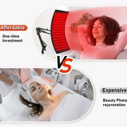 NEW RED LIGHT THERAPY 660nm & 850nm, RED INFRARED LIGHT THERAPY LAMP with STAND