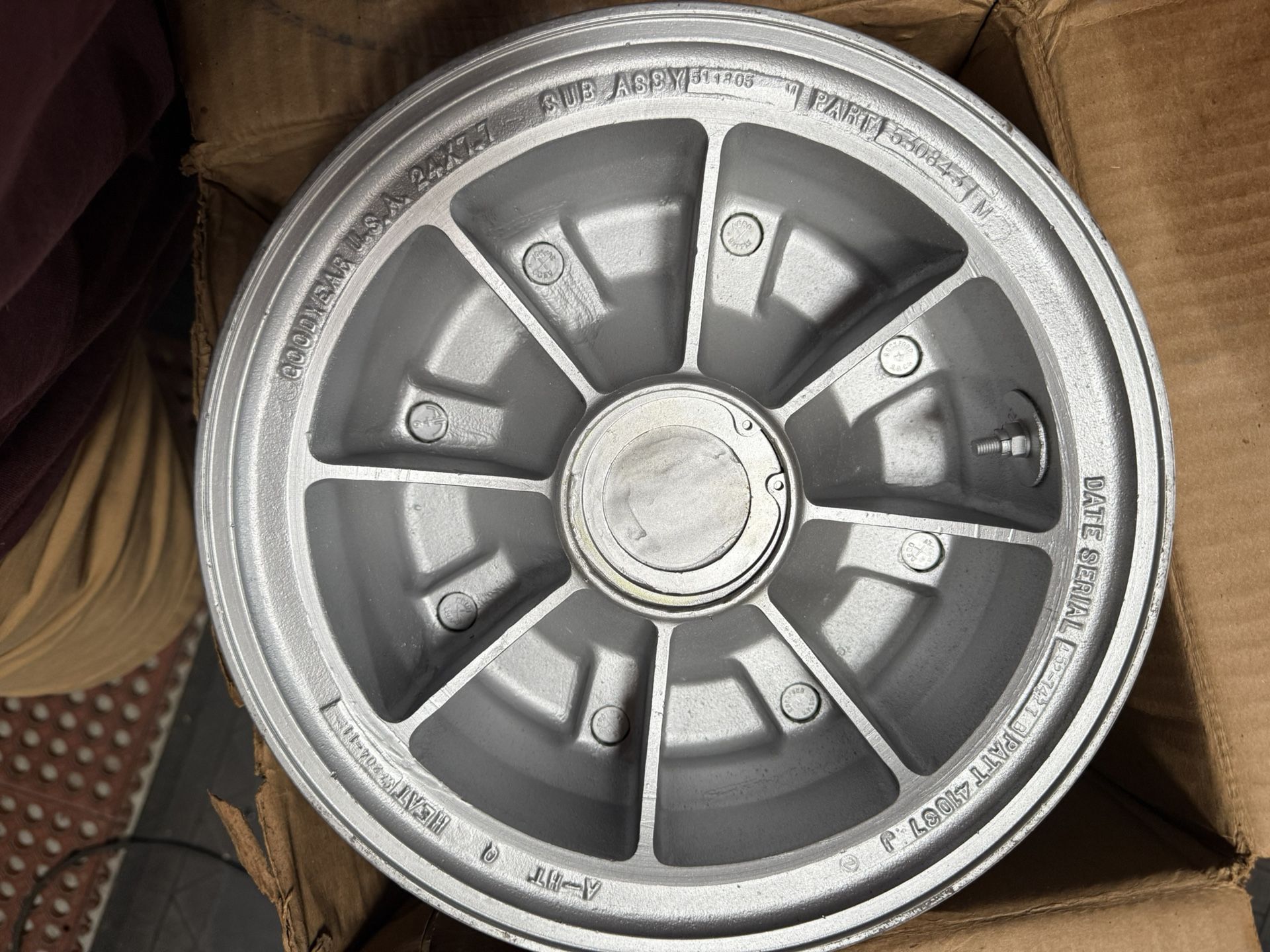 Goodyear Aircraft Wheel New 24 X 7.7