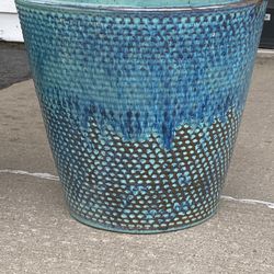 Ceramic Blue Planter