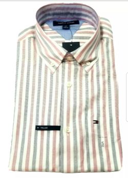 Tommy Hilfiger Dress Shirt Pocket Long Sleeve Size Small